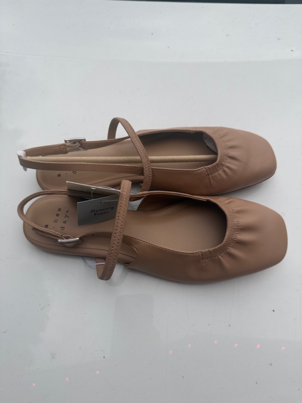 Women's Tan Slingback Flats A new Day Vada 

Bin 5 #32